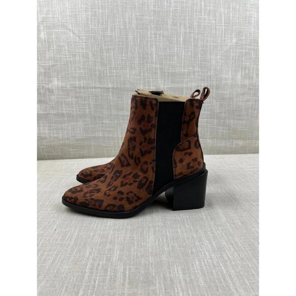 Vince Camuto Women's Leopard Print Ankle Boots Size 6.5 M - Picture 1 of 10
